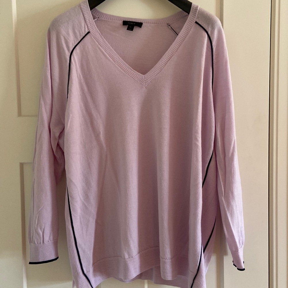 J Crew - light violet tunic - Light Merino Wool